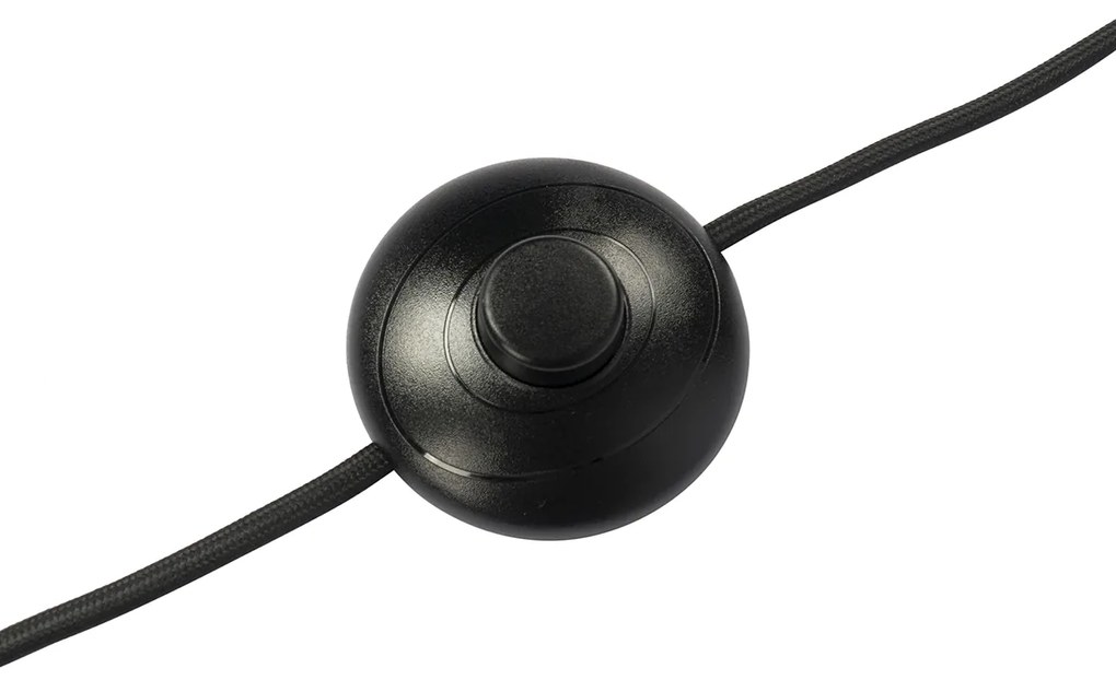 Интелигентна подова лампа черна регулируема с 3 Wi-Fi P45 - Mesh