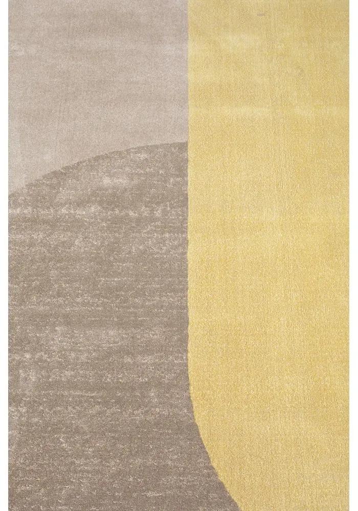 Жълто-сив килим , ø 240 cm Hilton - Zuiver