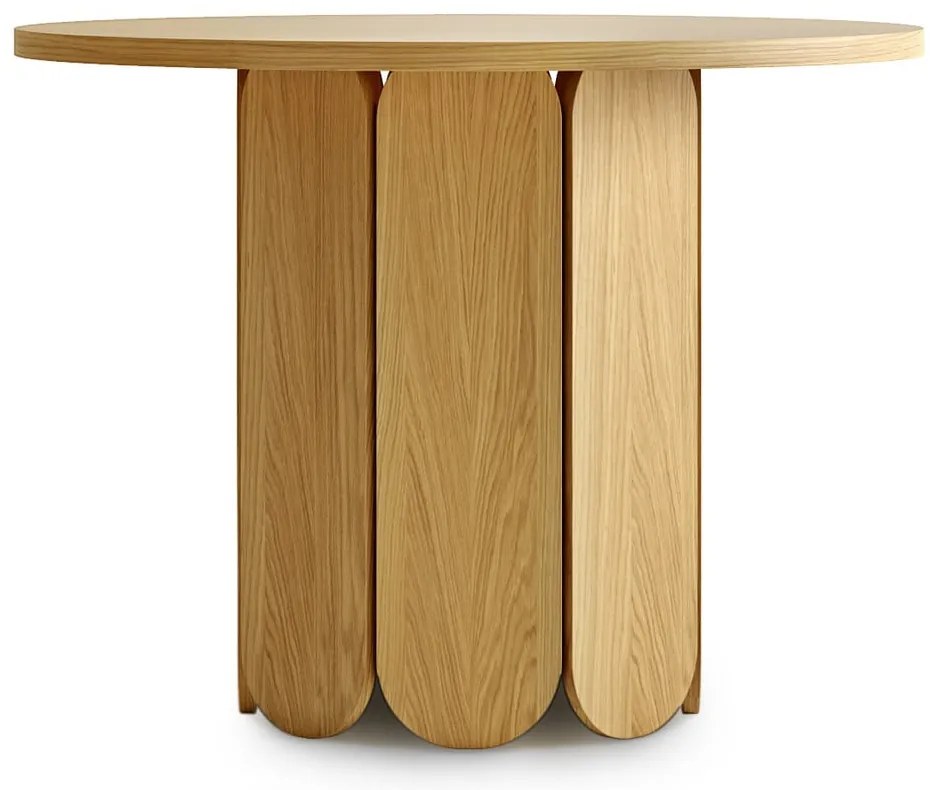 Трапезна маса от мек дъб, ø 98 cm - Woodman