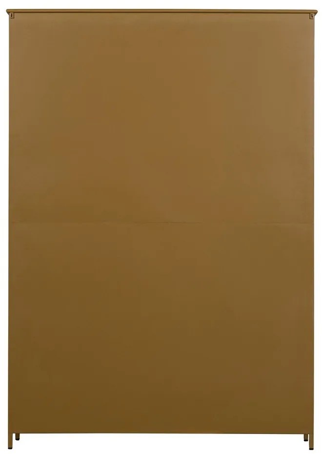 Метална витрина в цвят горчица 140x200x44 cm Exhibit – WOOOD