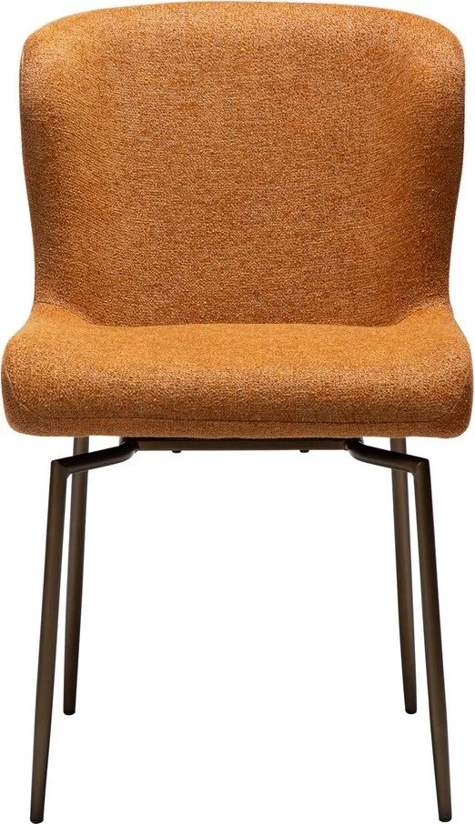 Кафяв тапициран трапезен стол Glam – DAN-FORM Denmark