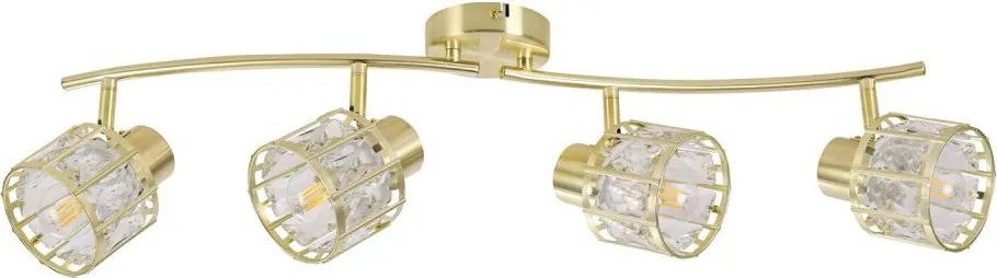 Плафонен полилей ZAHARA 4xE27/10W/230V златист