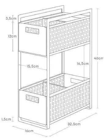 Допълнителен рафт Tower - YAMAZAKI