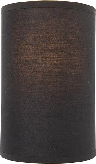 Модерна стенна лампа черна и златиста - Simple Drum