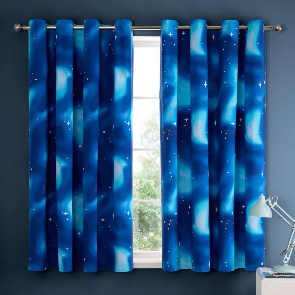 Детска завеса 2 бр. 168x183 cm Ombre Stars – Catherine Lansfield