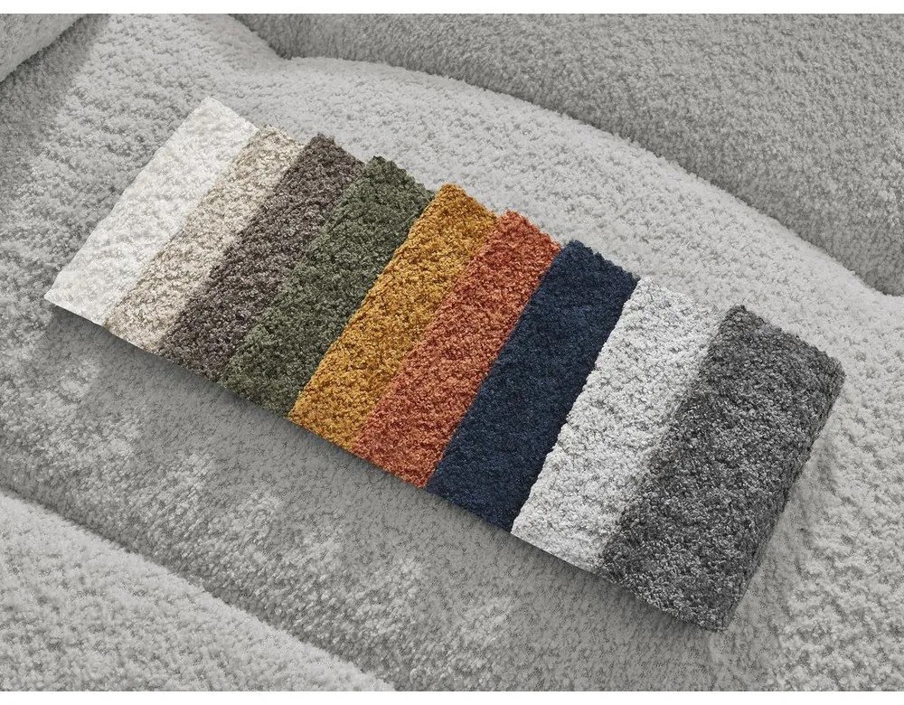 Светлосива табуретка от букле Roxelane – Bobochic Paris