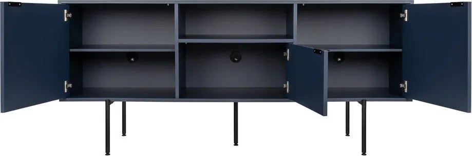 Тъмносиня маса за телевизор 180x79x50 cm Bau – noo.ma