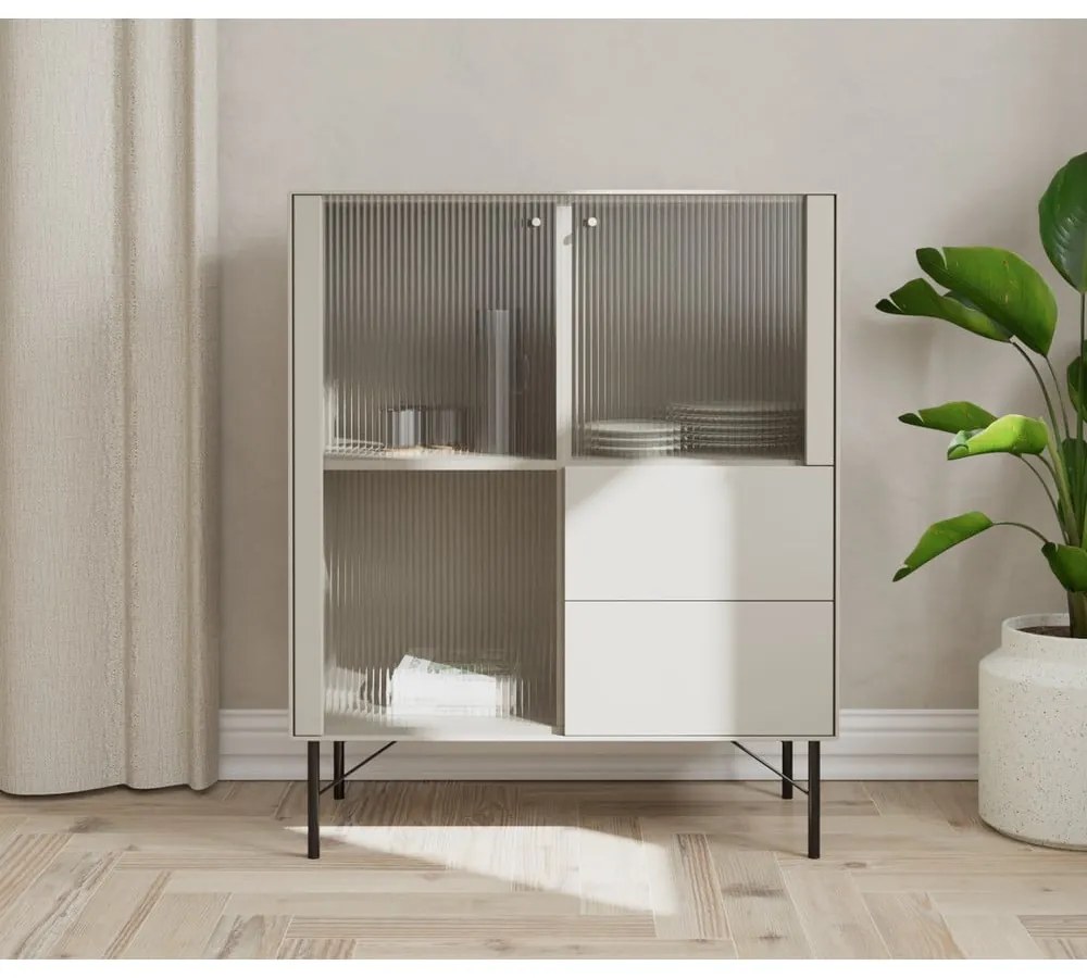 Светлосива витрина 91x111 cm Edge by Hammel - Hammel Furniture