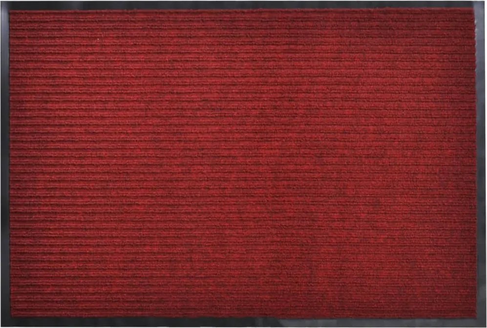 241270 vidaXL Изтривалка за врата, червена, 90 x 120 см, PVC