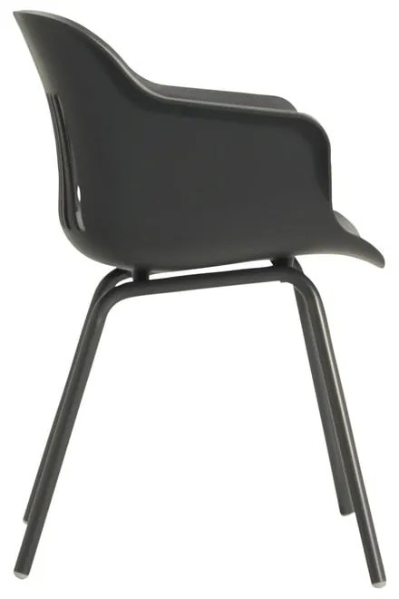 Тъмносиви пластмасови градински столове в комплект от 2 броя Jill Rondo - Hartman