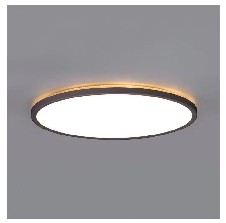 LED баня таванно осветление NIVERA LED/12W/230V IP54 Ø22,5 см черно