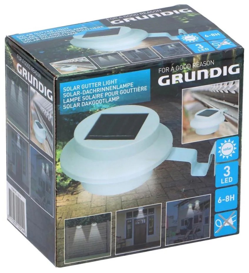 Grundig - LED Соларна лампа с държач 3xLED/1xAA 600 mAh