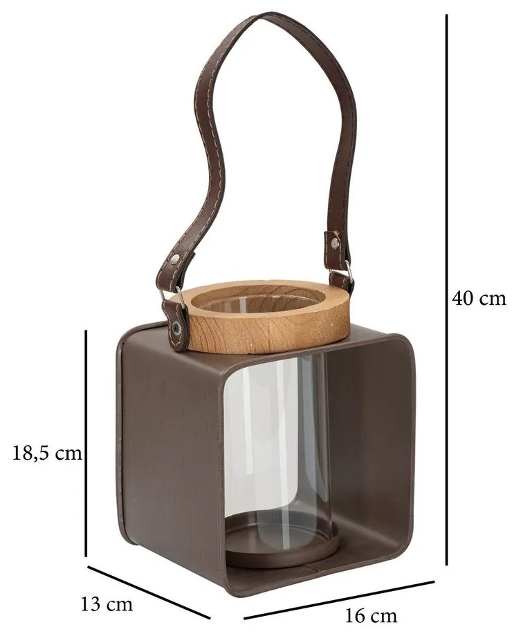 Метален фенер 18,5 см - Mauro Ferretti