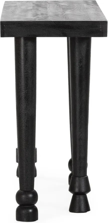 Черна конзолна маса от масивно манго 40x130 cm Inaya – MOME