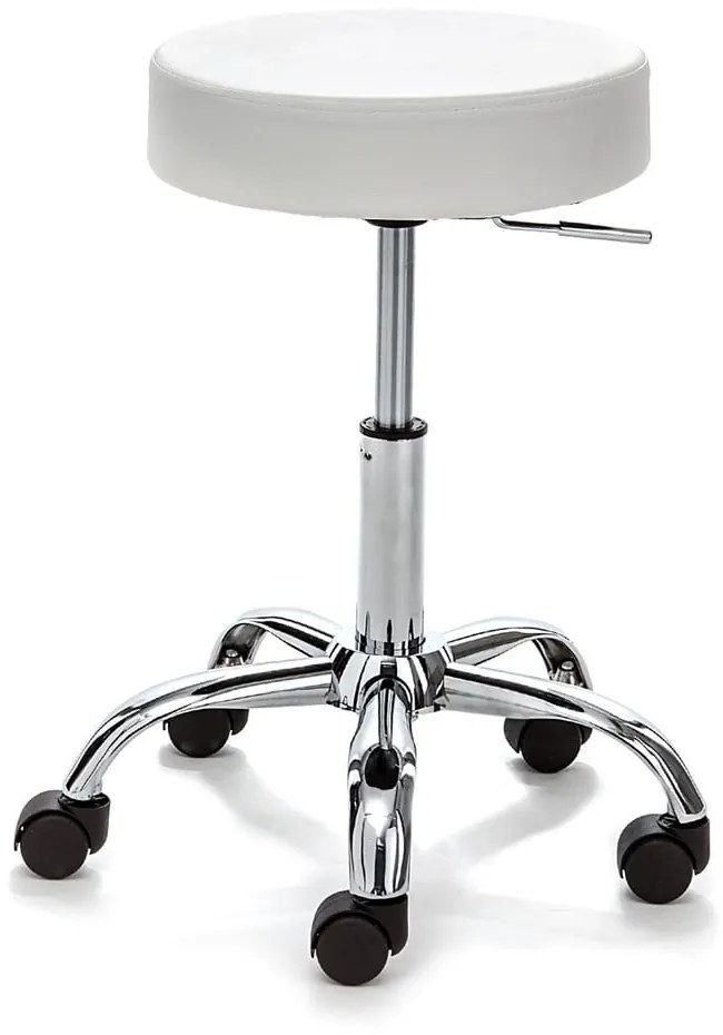 Бял офис стол от имитация на кожа Tizio – Tomasucci