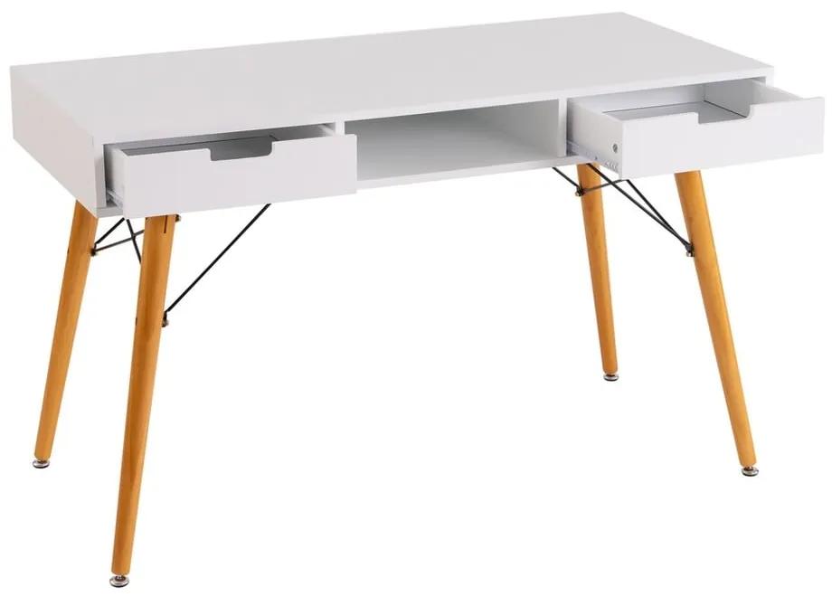Работна маса с бял плот 55x120 cm - Casa Selección