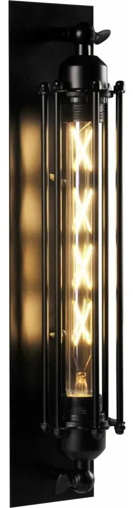 Аплик RETRO 1xE27/20W/230V черен