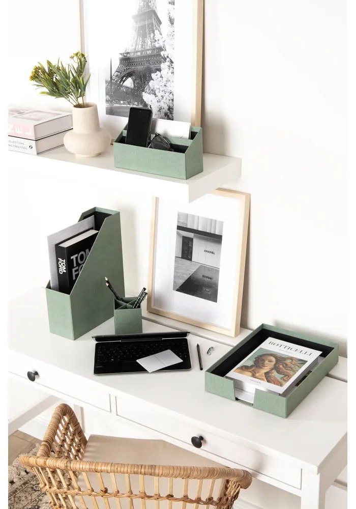 Картонени органайзери в комплект от 4 бр. Hugo Canvas Paper Laminate – Bigso