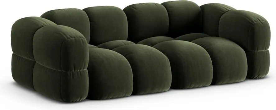 Зелен кадифен диван 250 cm Loretto – Cosmopolitan Design
