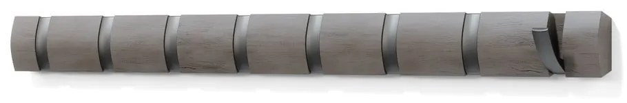 Сива стенна закачалка от тополово дърво Flip - Umbra