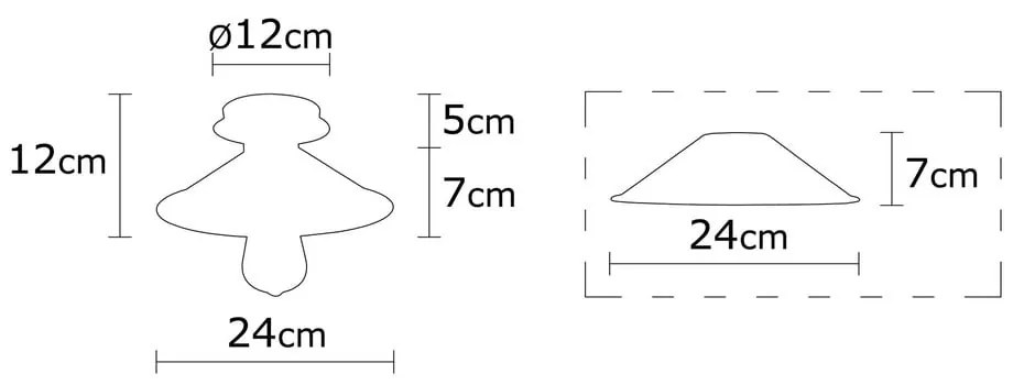 Осветително тяло за таван бронзово с метален абажур ø 24 cm Berceste – Opviq lights