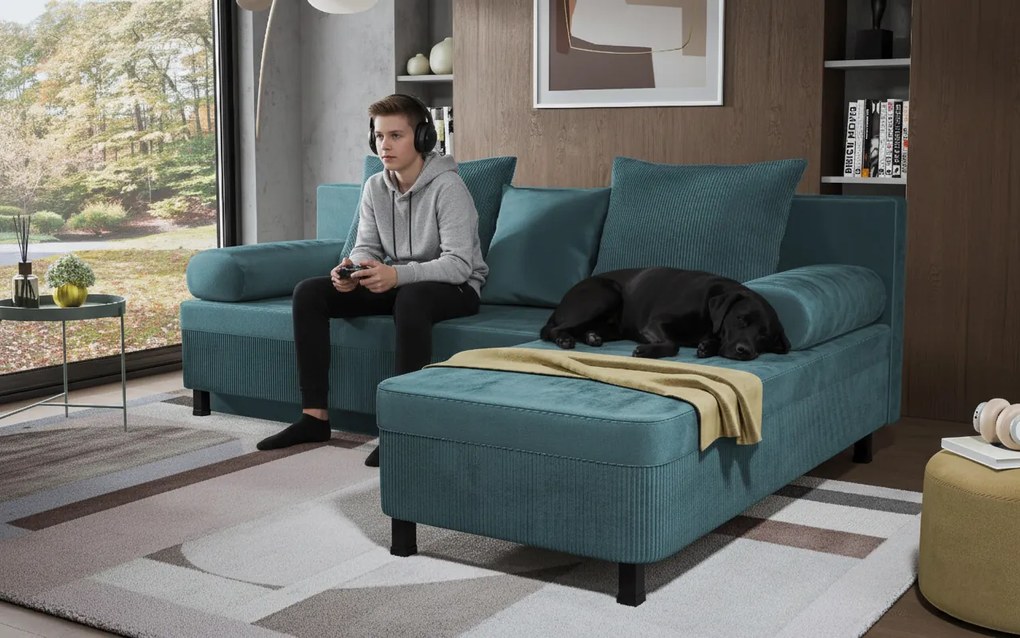 Разтегателен ъглов диван Делано