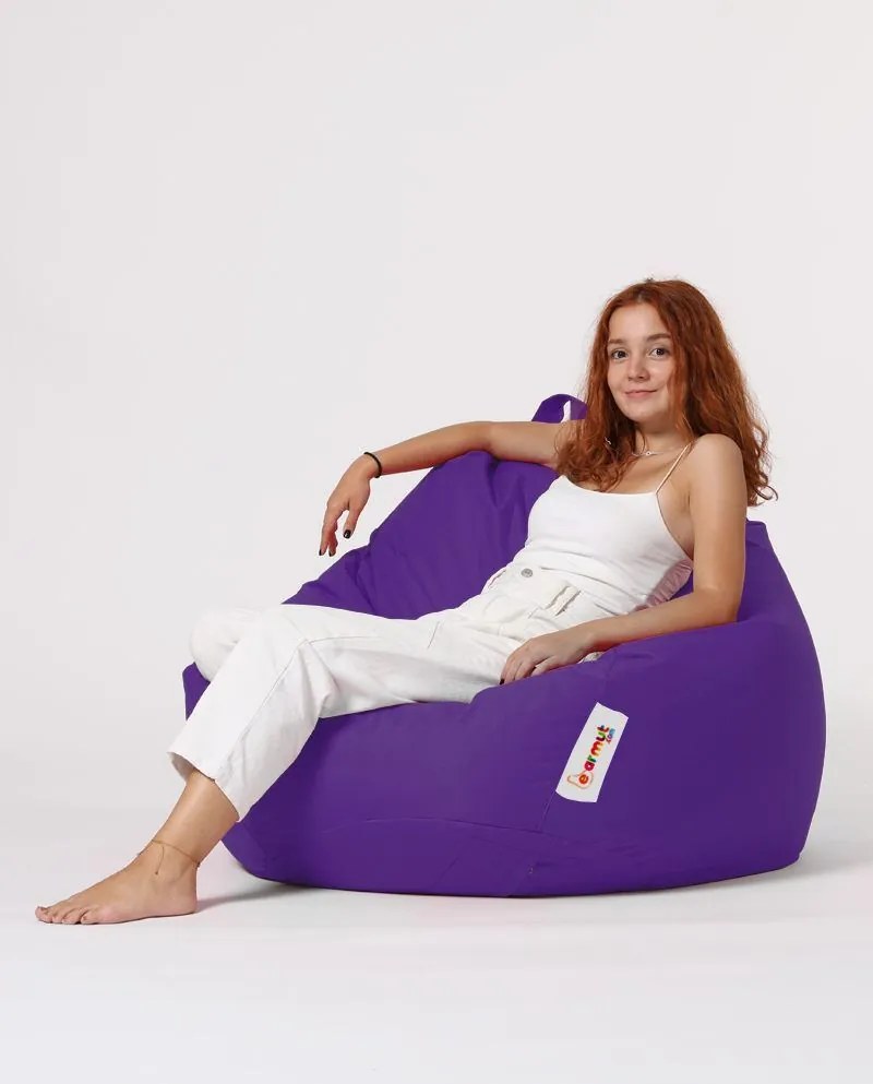 Градински пуф Premium XXL, цвят Лилав