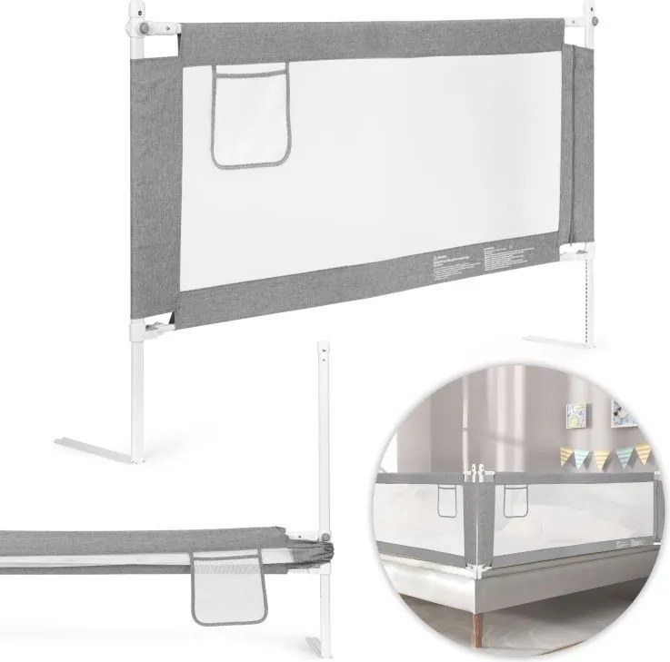 Предпазна преграда за легло 150см с регулируема височина