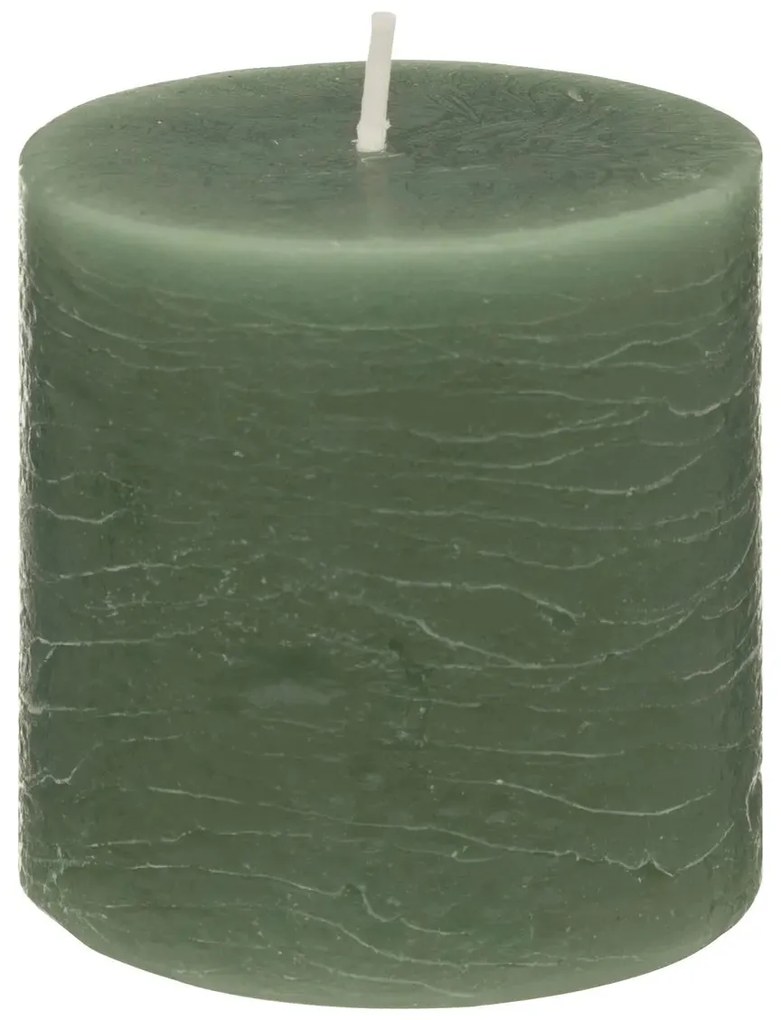 Свещ без аромат atmosphera Olia, Кръгла, 6.7x7 cm - Тъмносив