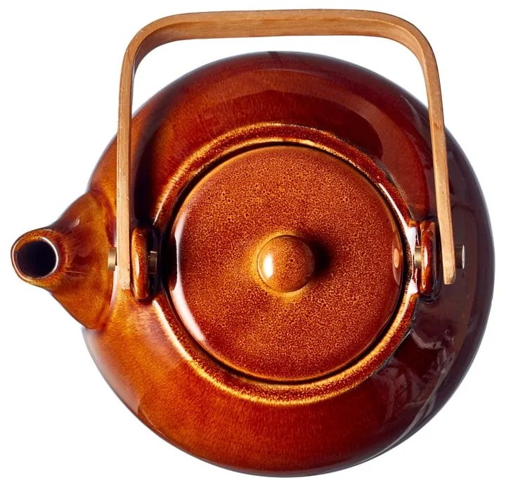 Керамичен чайник с цедка в кехлибарен цвят 1,2 l Gastro Amber – Bitz