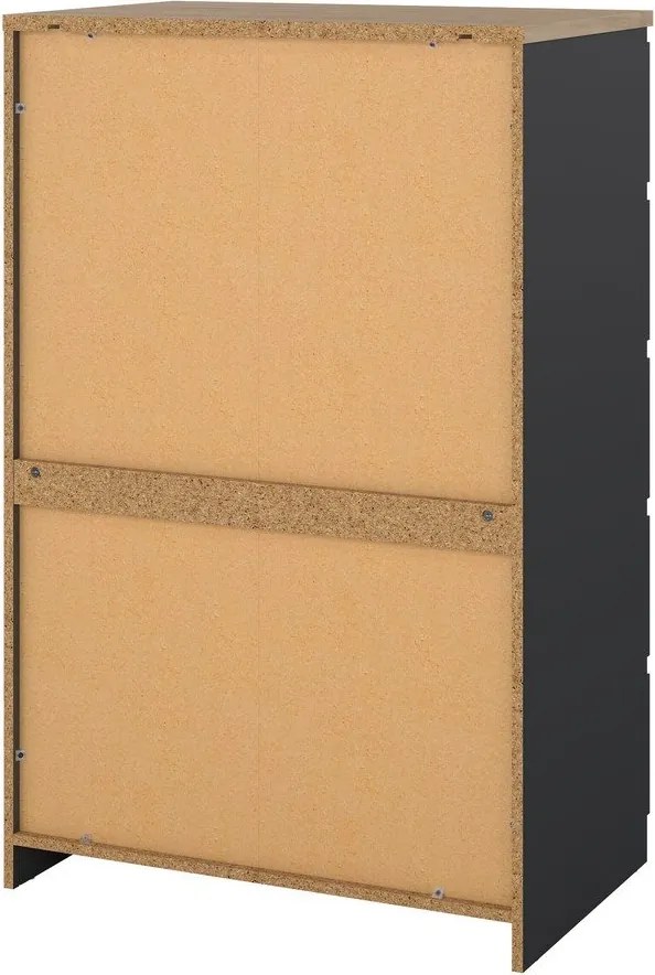 Тъмносив скрин 77x121x50 cm Naia – Tvilum