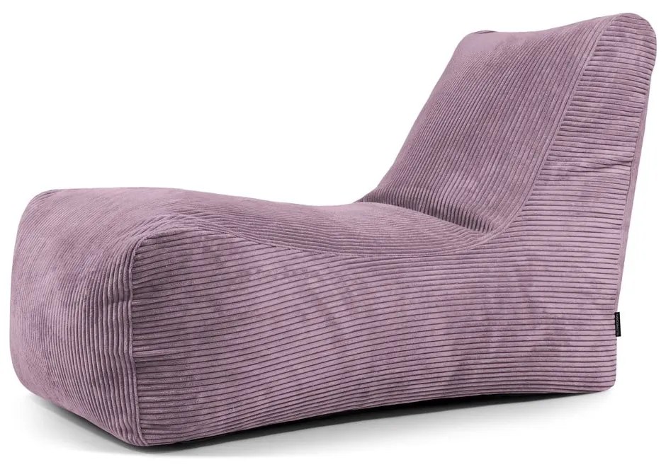 Лилав пуф от рипсено кадифе Lounge – SLOWDOWN