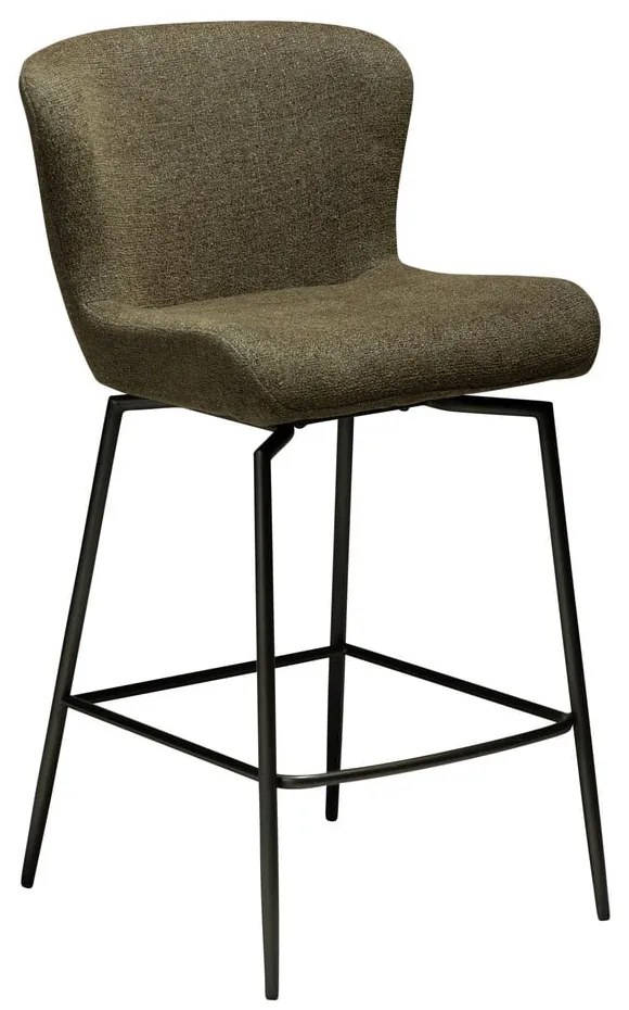 Тапициран бар стол в цвят каки (височина на седалката 67,5 cm) Glam – DAN-FORM Denmark