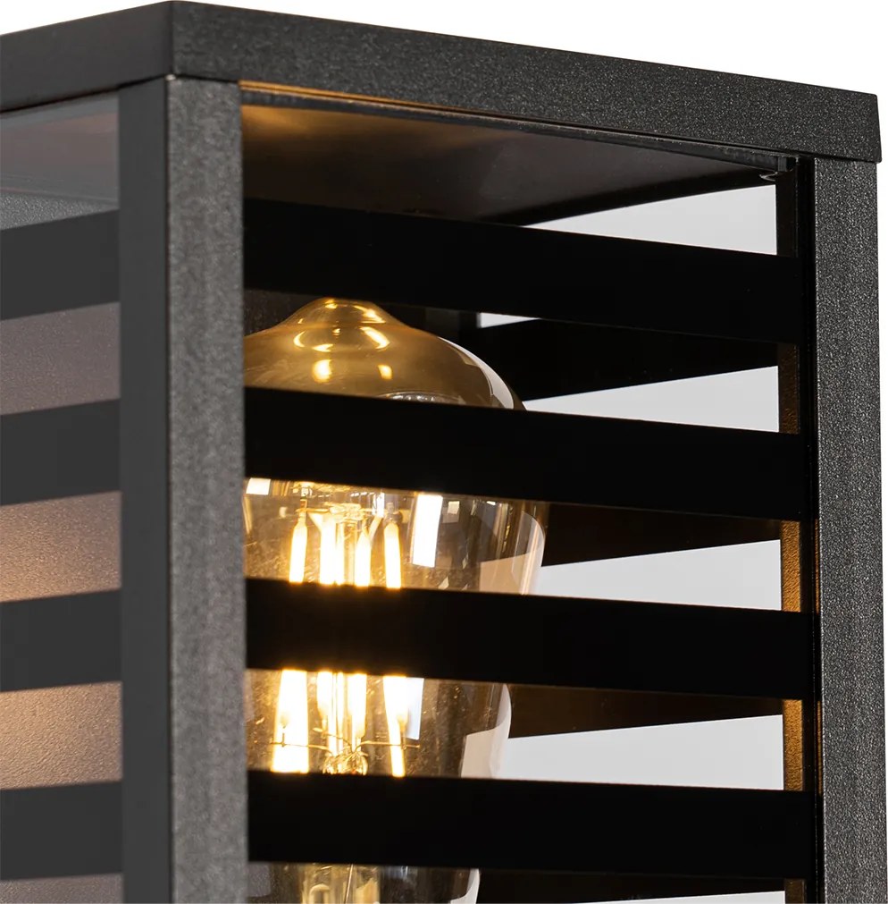 Модерна външна стенна лампа черна 26 см IP44 - Reims