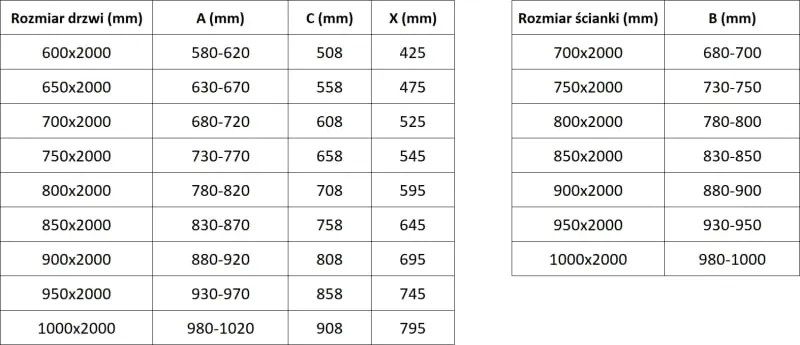 Mexen Exo-BR душ кабина с отварящи се врати 90 x 90 см, прозрачна, черна