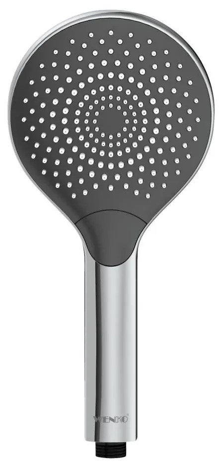 WENKO 24921100 - Душова глава Система за пестене на вода 12x12 cm лъскав хром/сива