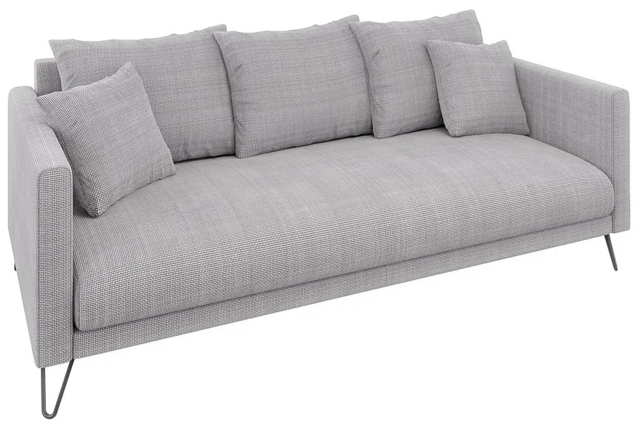 Светлосив шенилов диван 200 cm Freya – Ropez