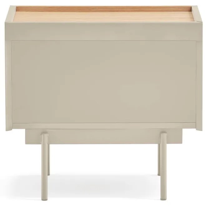Нощно шкафче в светлосиво и естествен дъб Otto - Teulat
