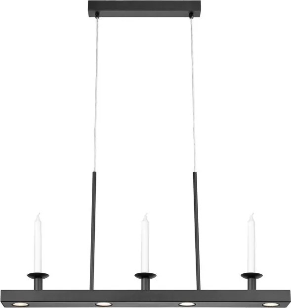 Черно метално LED затъмняващо се висящо осветително тяло Dining – Markslöjd