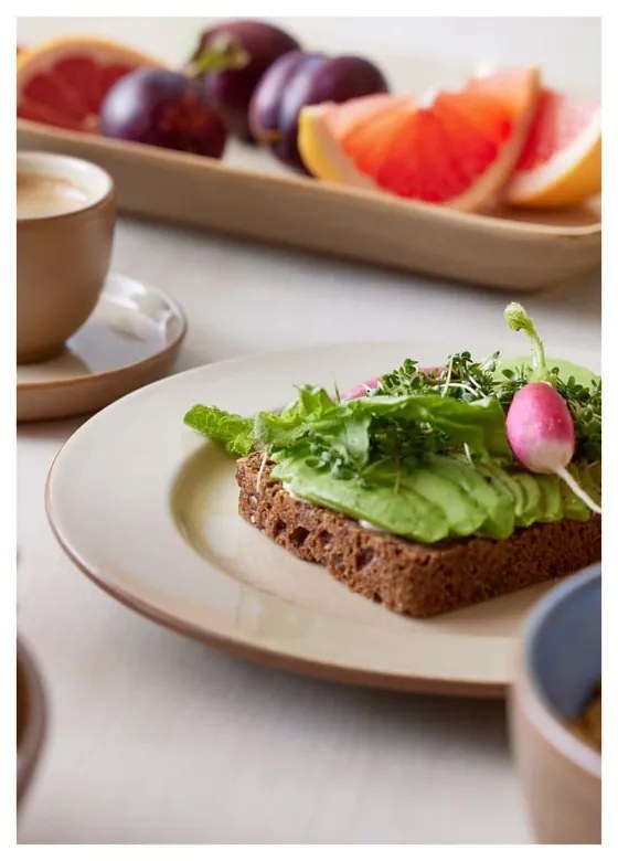 Бежова десертна чиния от керамика ø 22 cm - Bitz