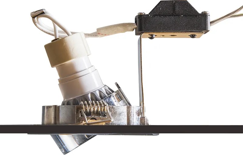 Интелигентен вграден прожектор стомана вкл. WiFi GU10 с накланяне - Lock 1