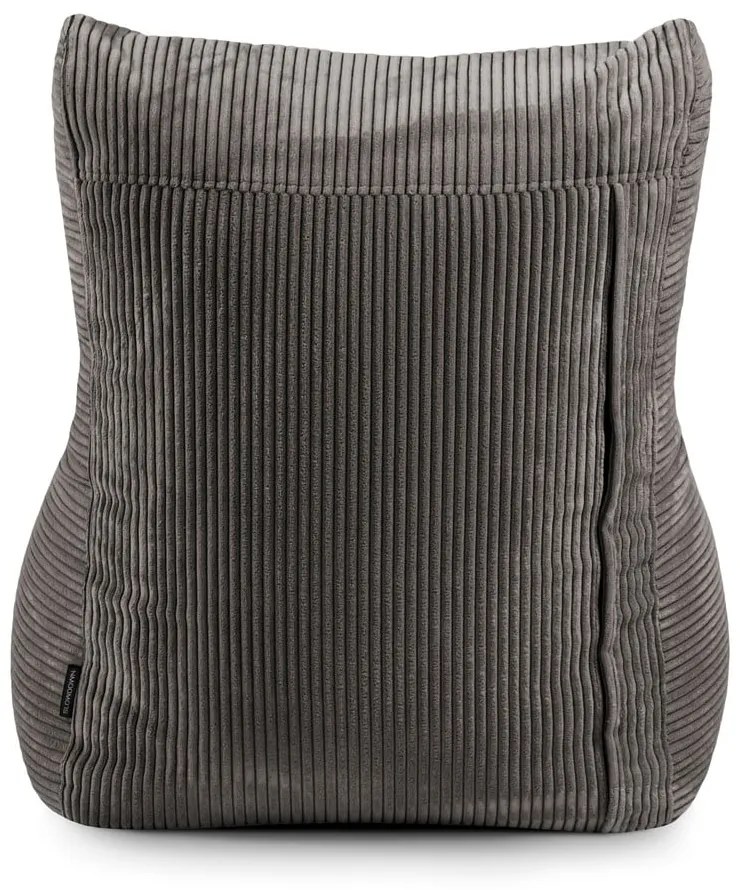 Тъмнокафяв пуф от рипсено кадифе Lounge – SLOWDOWN