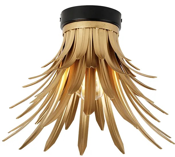 Арт Деко плафон златен с черно - Wesley