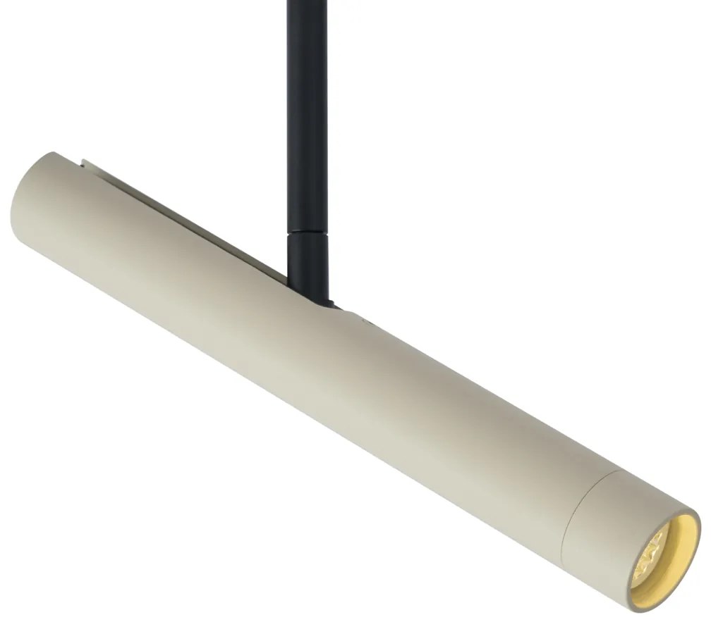Модерен спот бежов с черно за 1-фазна релсова система - Slimline Avery