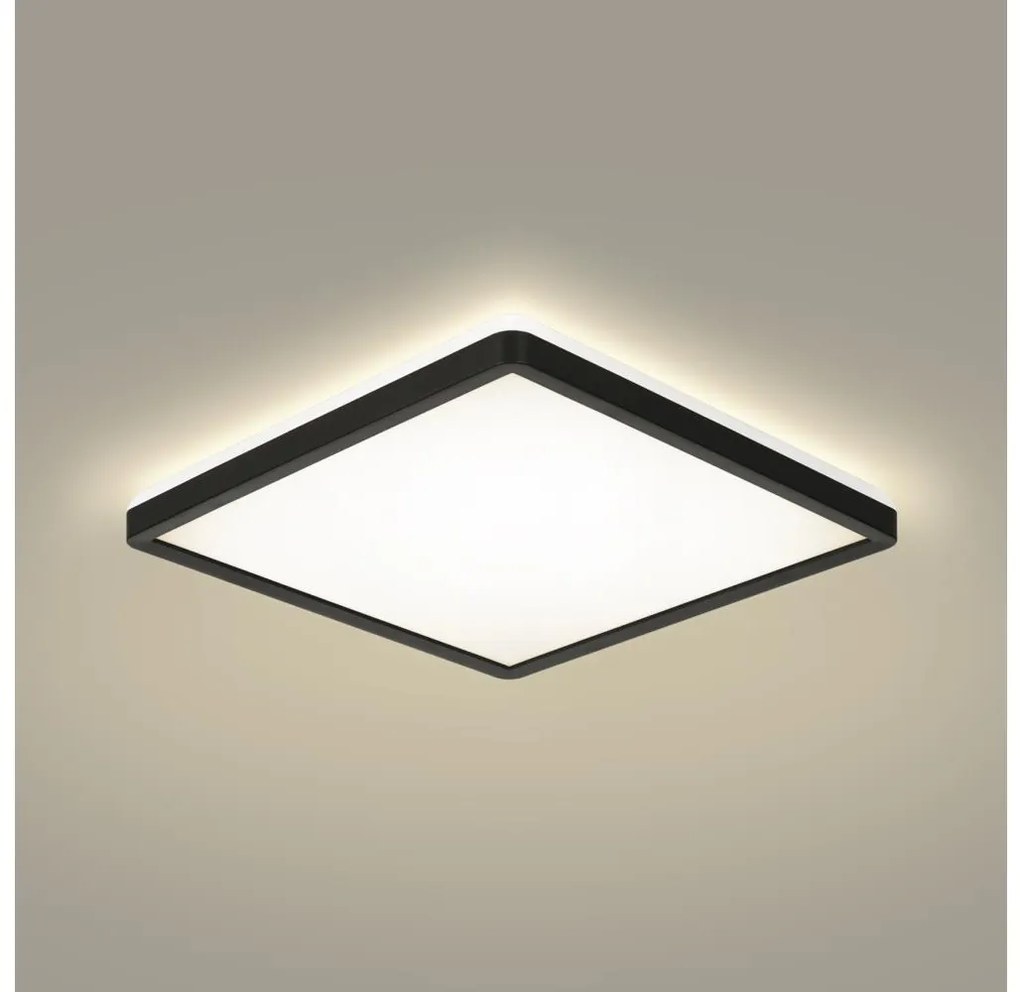 Brilagi - LED Лампа за баня ULTRA SLIM LED/18W/230V 30x30 см черен IP54