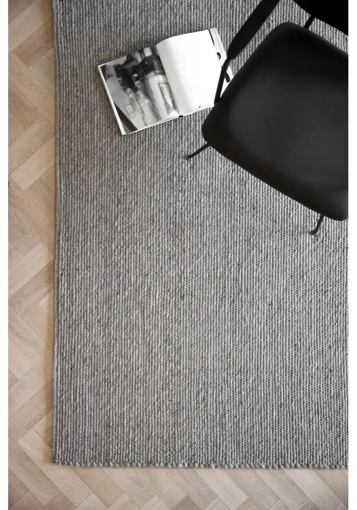Сив вълнен килим 340x240 cm Auckland - Rowico