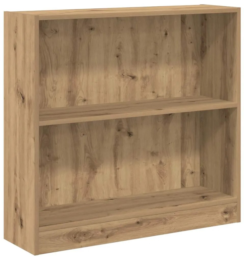 857834 vidaXL Библиотека, дъб артизан, 80x24x76 см, инженерно дърво