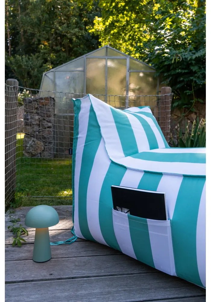 Градински чувал за сядане в бял и зелен цвят – Bonami Essentials