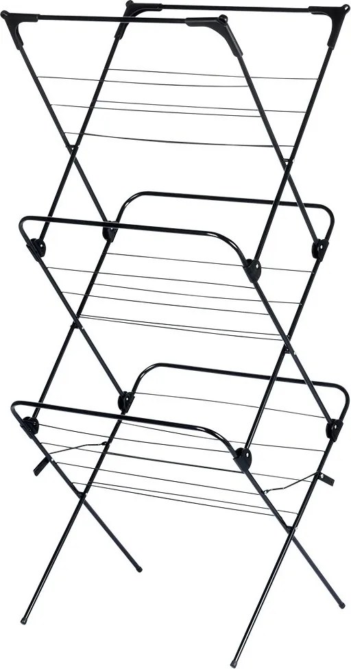 Вертикален сушилник за дрехи на 3 нива_простор за пране 61x58x136 cm