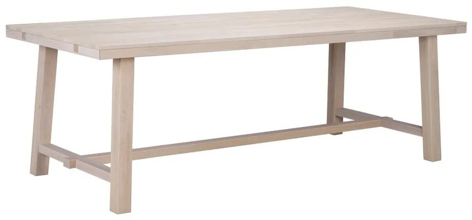 Матова лакирана дъбова маса за хранене , 220 x 95 cm Brooklyn - Rowico